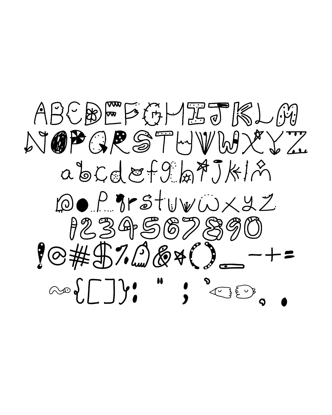 "Milkworm2" Typeface